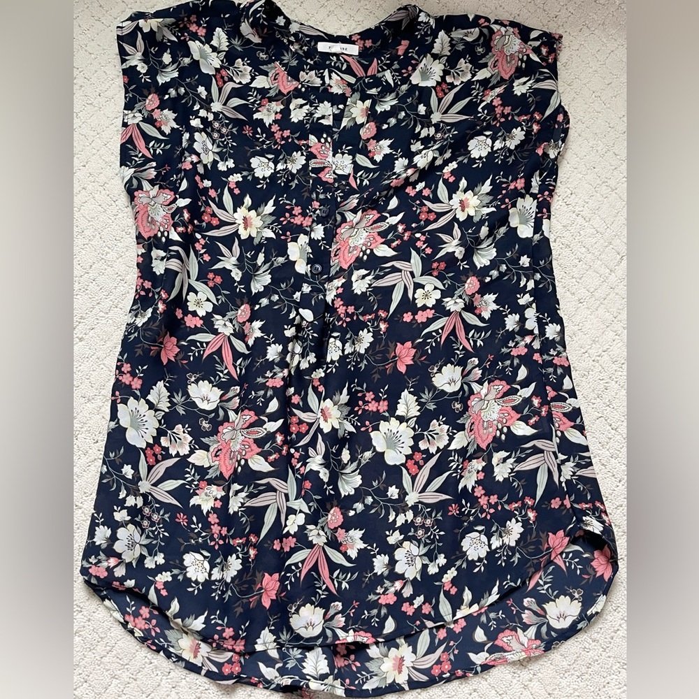 Work floral blouse